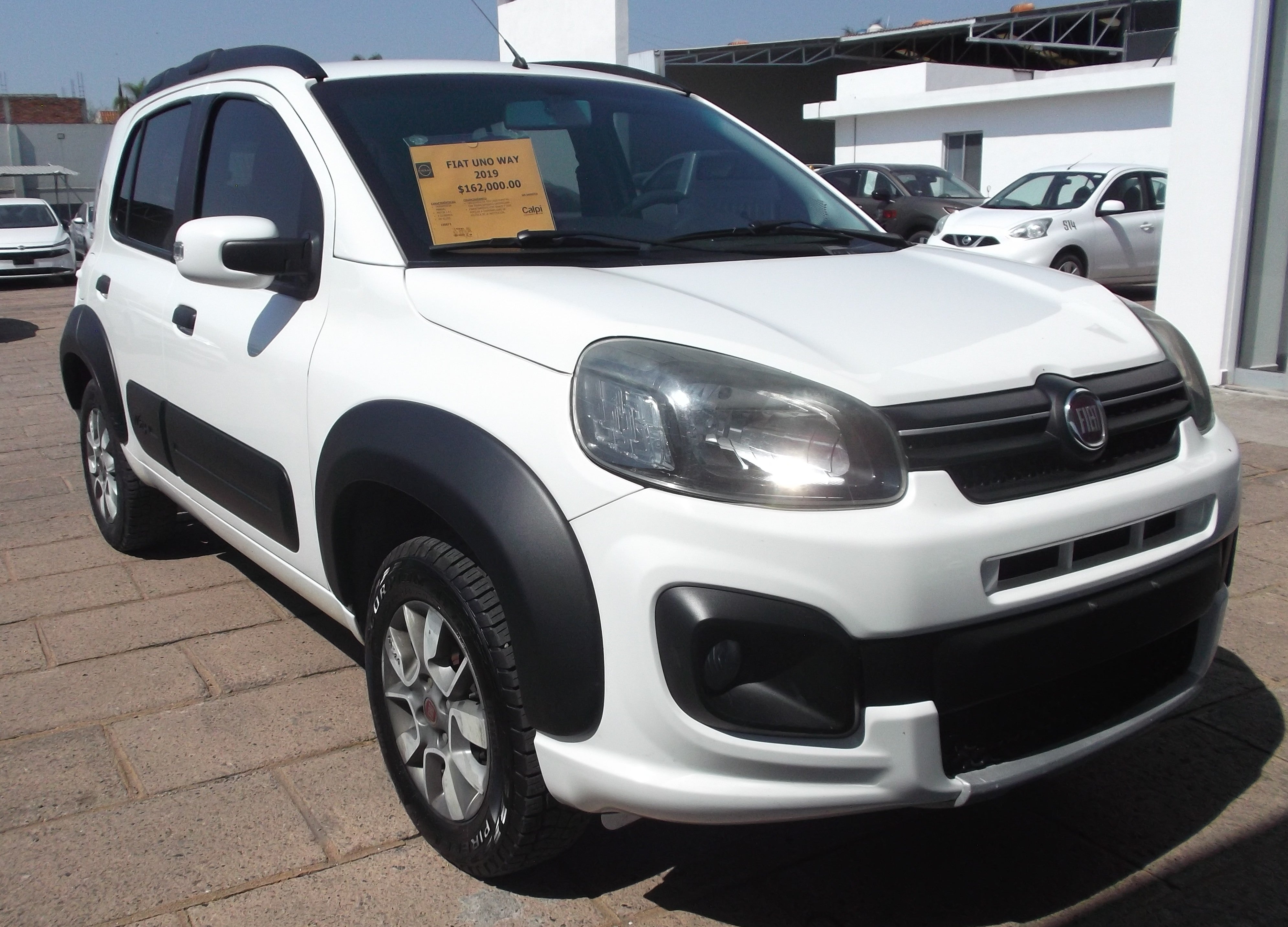 2019 FIAT UNO 5 PTS HB WAY TM5 AAC VE RIELES EN TECHO PANTALLA LCD F NIEBLA RA-14